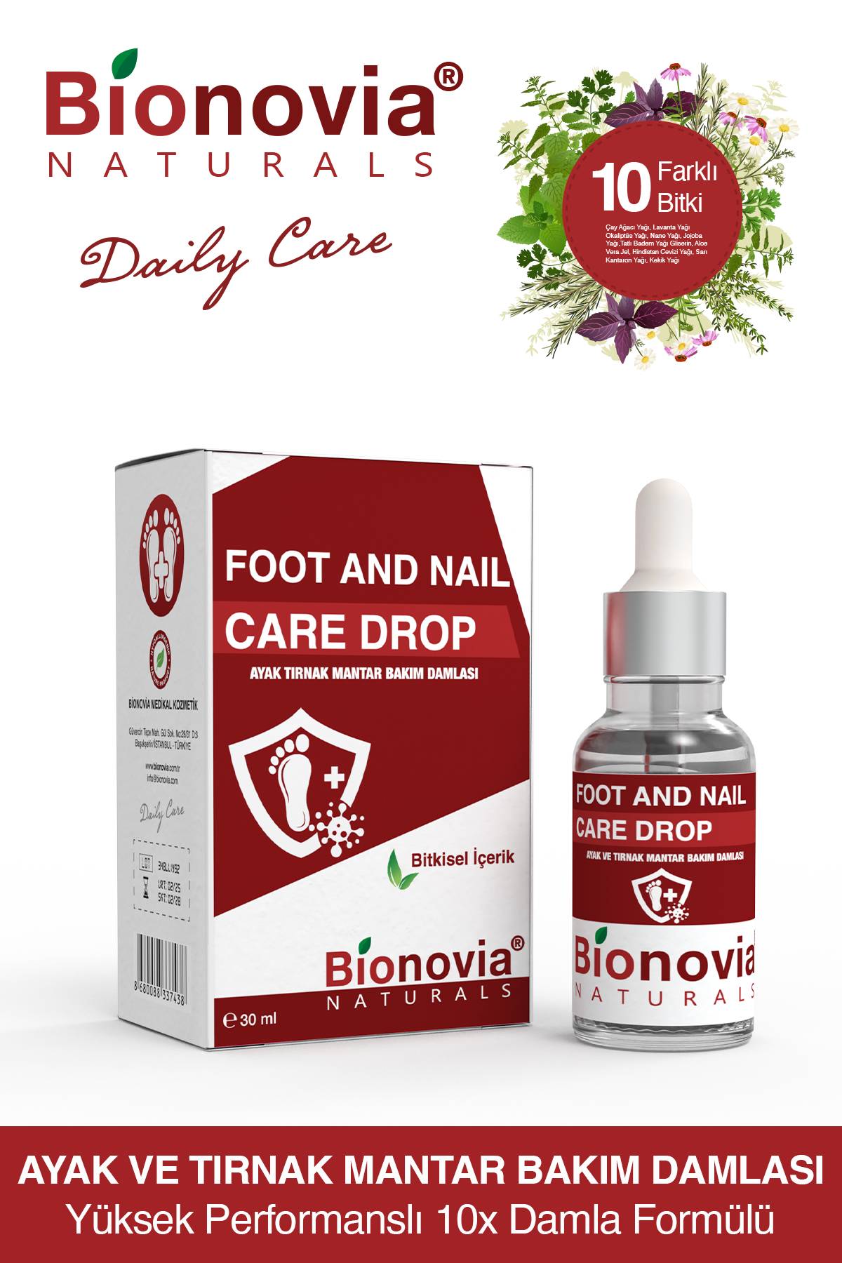 Bionovia Ayak Tırnak Bakım Damlası 30 ml