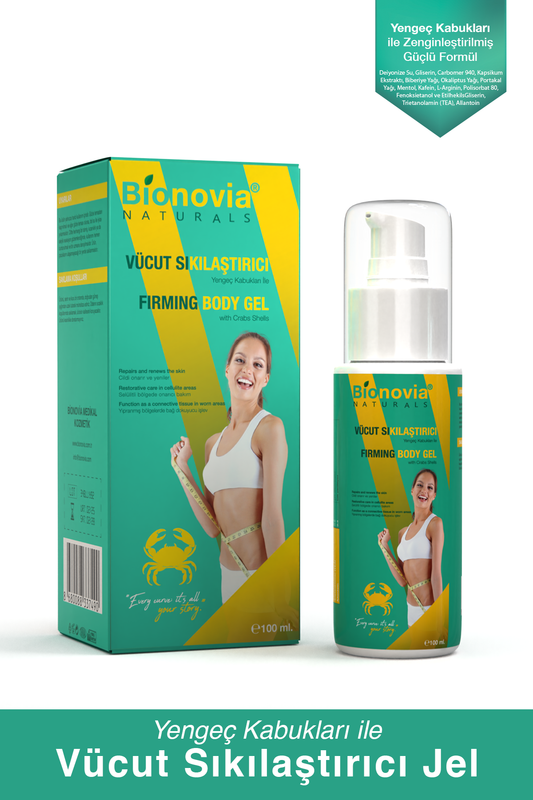 Bionovia Çatlak Ve Selülit Karşıtı Etkili Krem Bölgesel Vücut Sıkılaştırıcı Yengeç Jeli 100ml