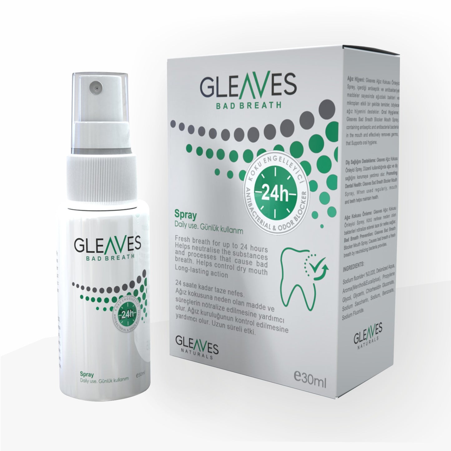 10' Lu Nefes Tazeleyici Ağız Kokusu Giderici Sprey, Ağız Kokusu Önleyici Ekonomik Paket 30 ml