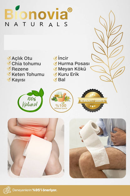 Bionovia Kabızlık Giderici Bitkisel Macun Anında Etki 300 ml